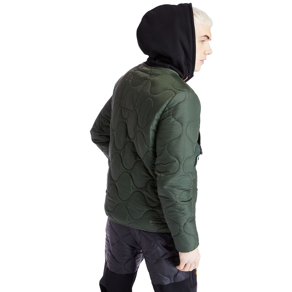 Timberland Mens Jackets Ecoriginal EK+ Onion Quilted - Dark Green - India JZ9104385